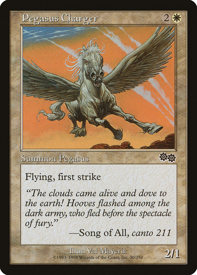 Pegasus Charger [Urza's Saga] | Good Games Adelaide SA