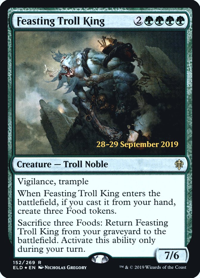 Feasting Troll King  [Throne of Eldraine Prerelease Promos] | Good Games Adelaide SA