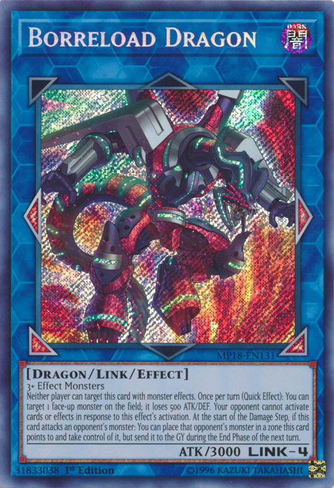 Borreload Dragon [MP18-EN131] Secret Rare | Good Games Adelaide SA