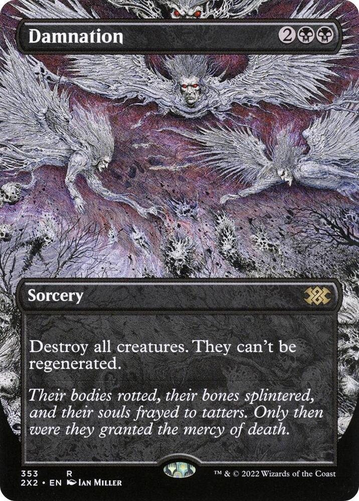 Damnation Borderless 353 (Double Masters 2022)  - Foil | Good Games Adelaide SA