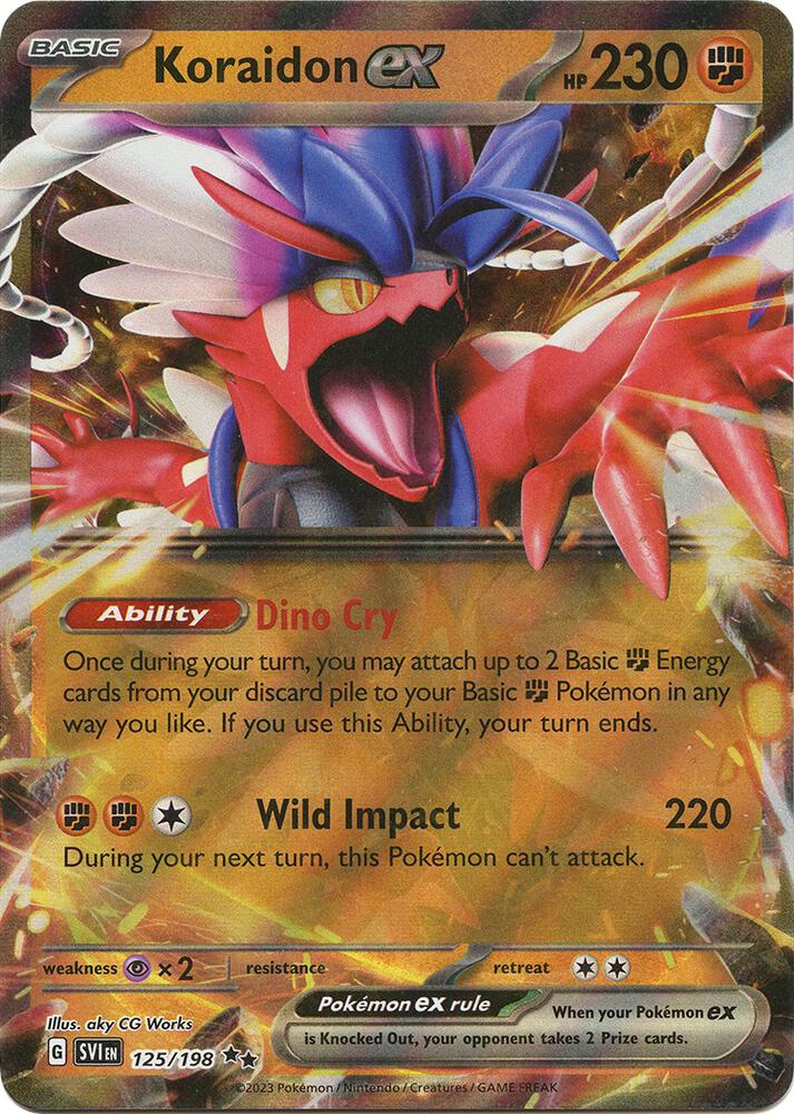 Koraidon ex 125/198 (SV01: Scarlet & Violet Base Set)  - Holofoil | Good Games Adelaide SA