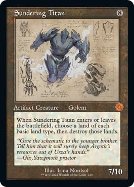 Sundering Titan Schematic 120 (The Brothers' War: Retro Frame Artifacts)  | Good Games Adelaide SA