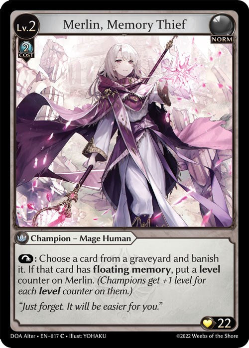 Merlin, Memory Thief (017) [Dawn of Ashes: Alter Edition] | Good Games Adelaide SA