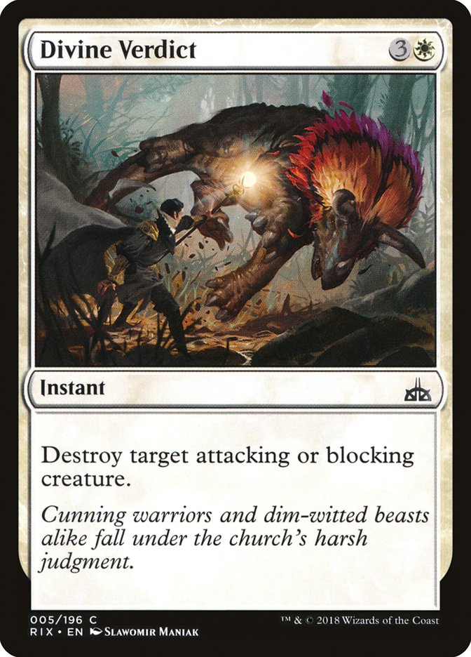 Divine Verdict 5 (Rivals of Ixalan)  | Good Games Adelaide SA