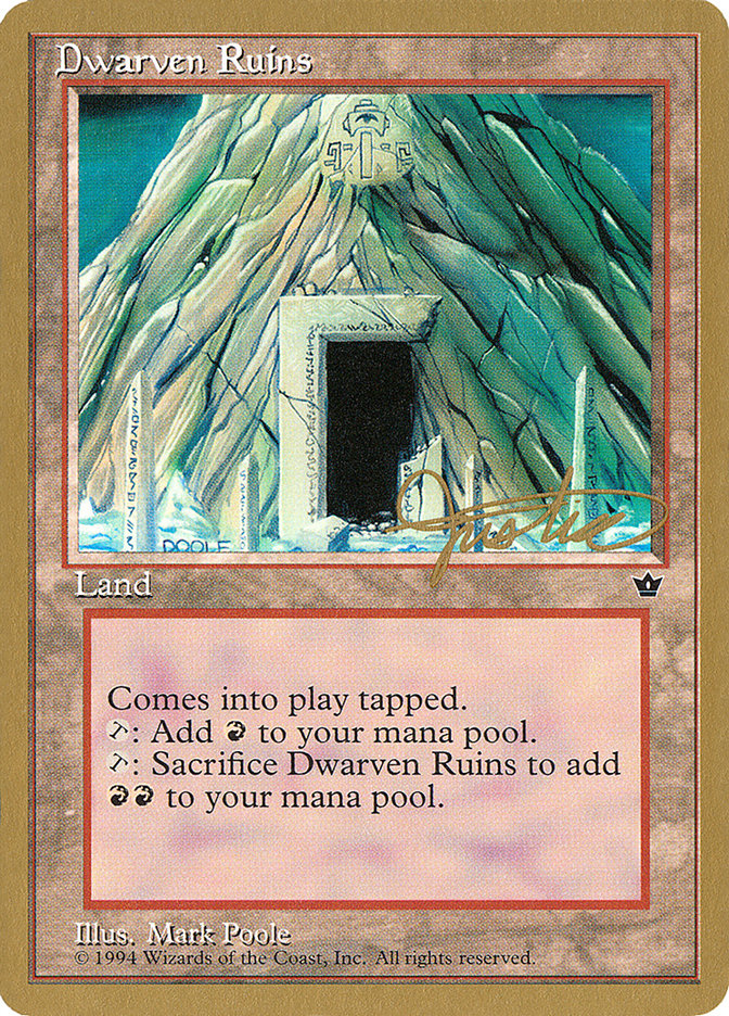 Dwarven Ruins (Mark Justice) [Pro Tour Collector Set] | Good Games Adelaide SA