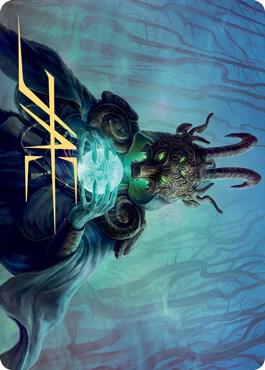 Masked Vandal Art Card Gold Stamped Signature 49 (Art Series: Kaldheim)  | Good Games Adelaide SA