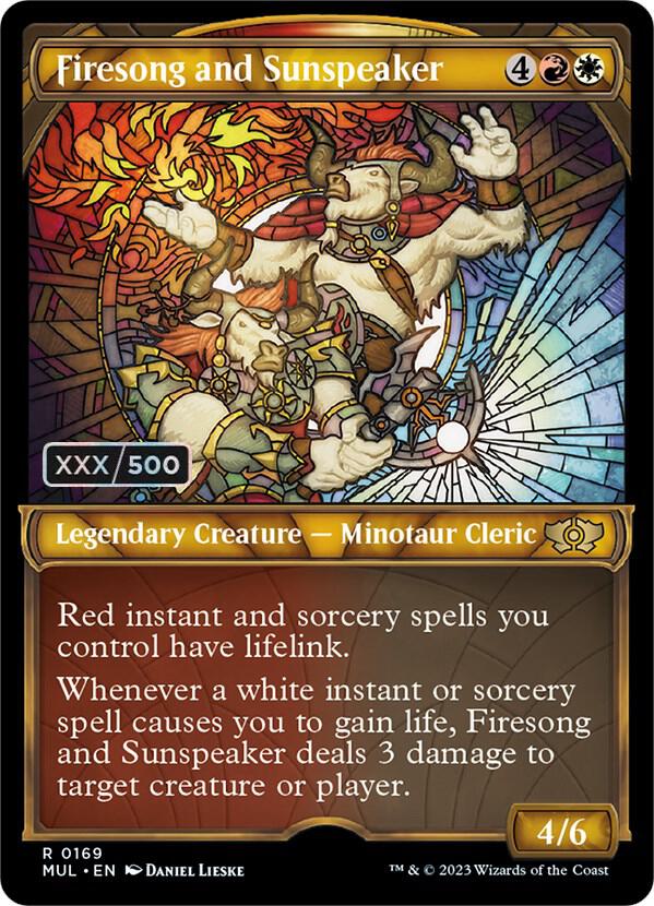 Firesong and Sunspeaker Serialized 169 (March of the Machine: Multiverse Legends)  - Double Rainbow Foil | Good Games Adelaide SA