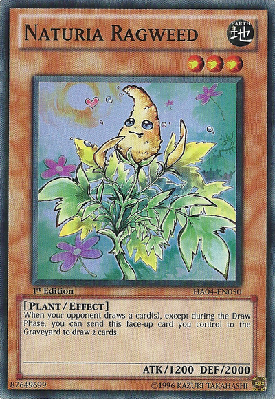 Naturia Ragweed [HA04-EN050] Super Rare | Good Games Adelaide SA