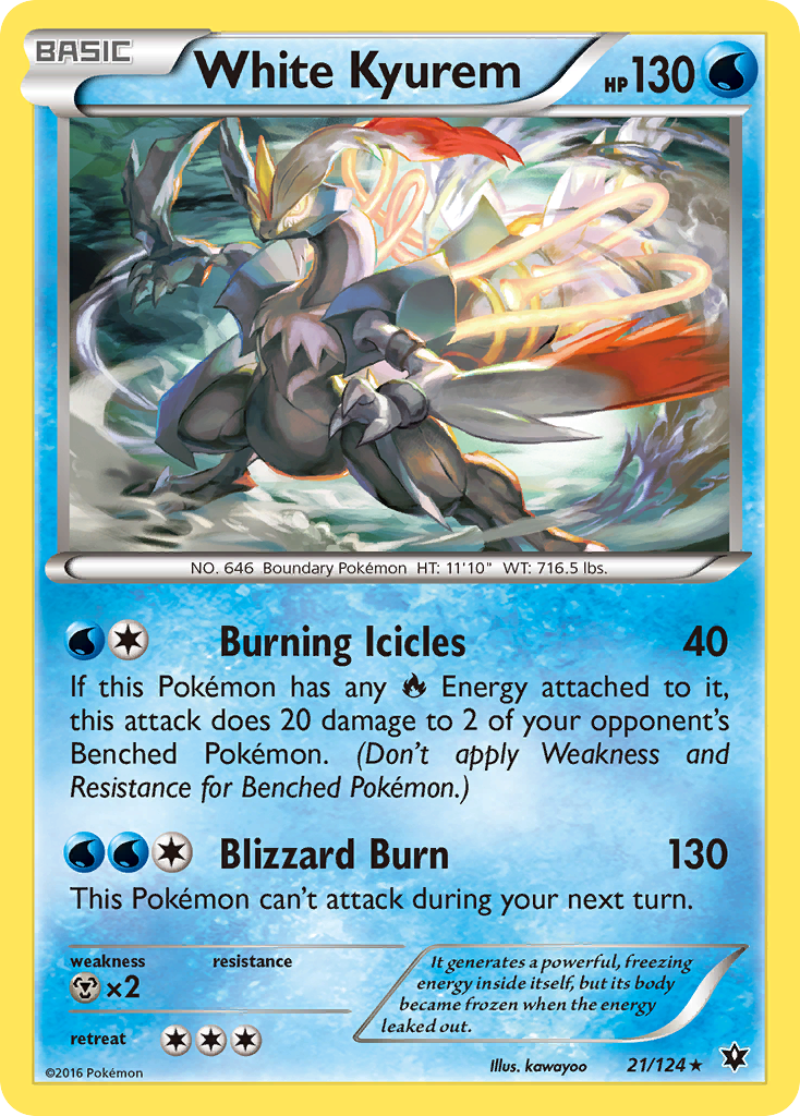 White Kyurem (21/124) [XY: Fates Collide] | Good Games Adelaide SA