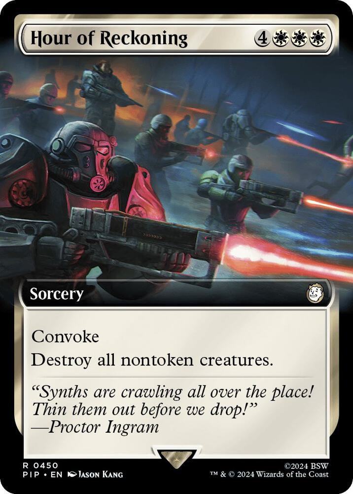 Hour of Reckoning Extended Art 450 (Universes Beyond: Fallout)  - Foil | Good Games Adelaide SA