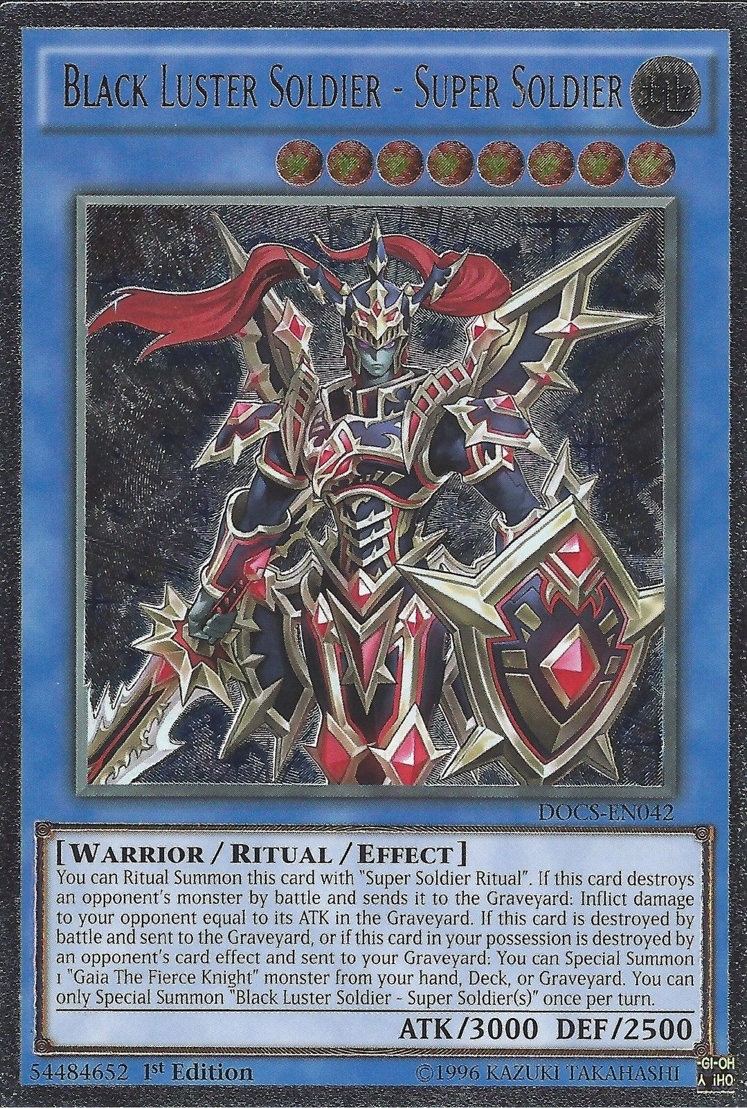 Black Luster Soldier - Super Soldier (UTR) [DOCS-EN042] Ultimate Rare | Good Games Adelaide SA