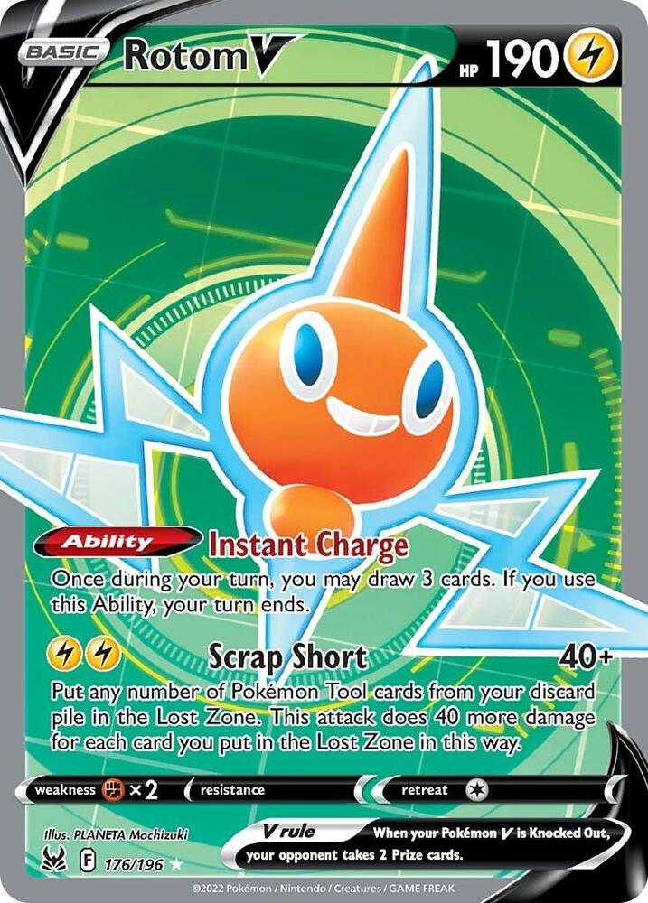 Rotom V Full Art 176/196 (SWSH11: Lost Origin)  - Holofoil | Good Games Adelaide SA