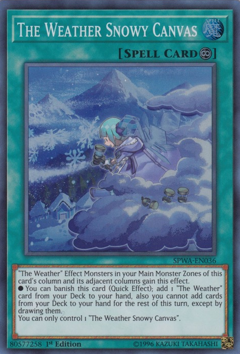 The Weather Snowy Canvas [SPWA-EN036] Super Rare | Good Games Adelaide SA