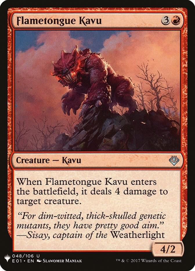 Flametongue Kavu 48 (The List Reprints)  | Good Games Adelaide SA
