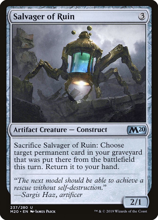 Salvager of Ruin 237 (Core Set 2020)  - Foil | Good Games Adelaide SA