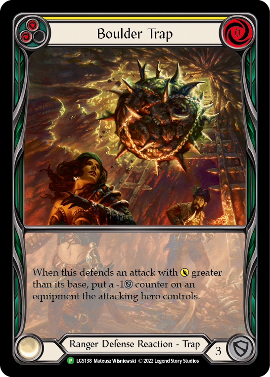 Boulder Trap (Yellow) [LGS138] (Promo)  Rainbow Foil | Good Games Adelaide SA
