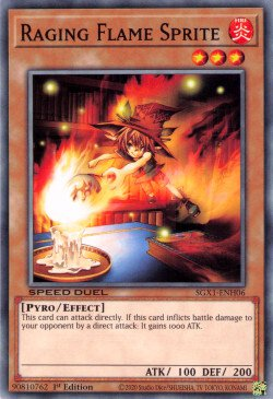 Raging Flame Sprite [SGX1-ENH06] Common | Good Games Adelaide SA