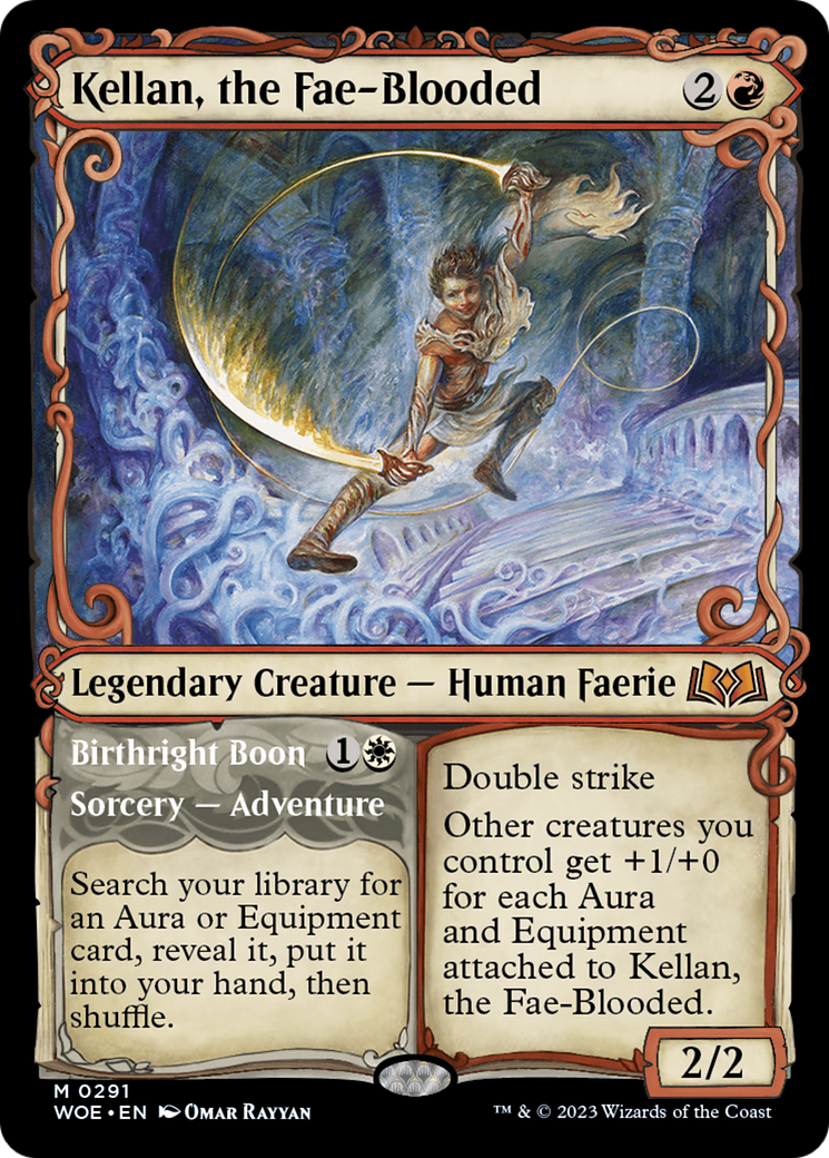 Kellan, the Fae-Blooded // Birthright Boon (Showcase) [Wilds of Eldraine] | Good Games Adelaide SA