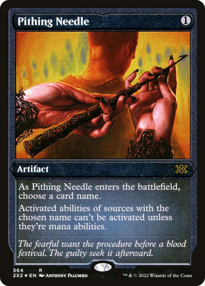 Pithing Needle Foil Etched 564 (Double Masters 2022)  - Foil | Good Games Adelaide SA
