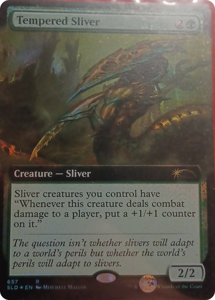 Tempered Sliver (Extended Art) [Secret Lair Drop Promos] | Good Games Adelaide SA