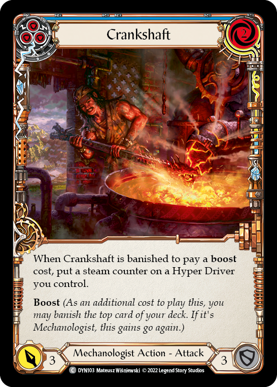 Crankshaft (Blue) [DYN103] (Dynasty)  Rainbow Foil | Good Games Adelaide SA