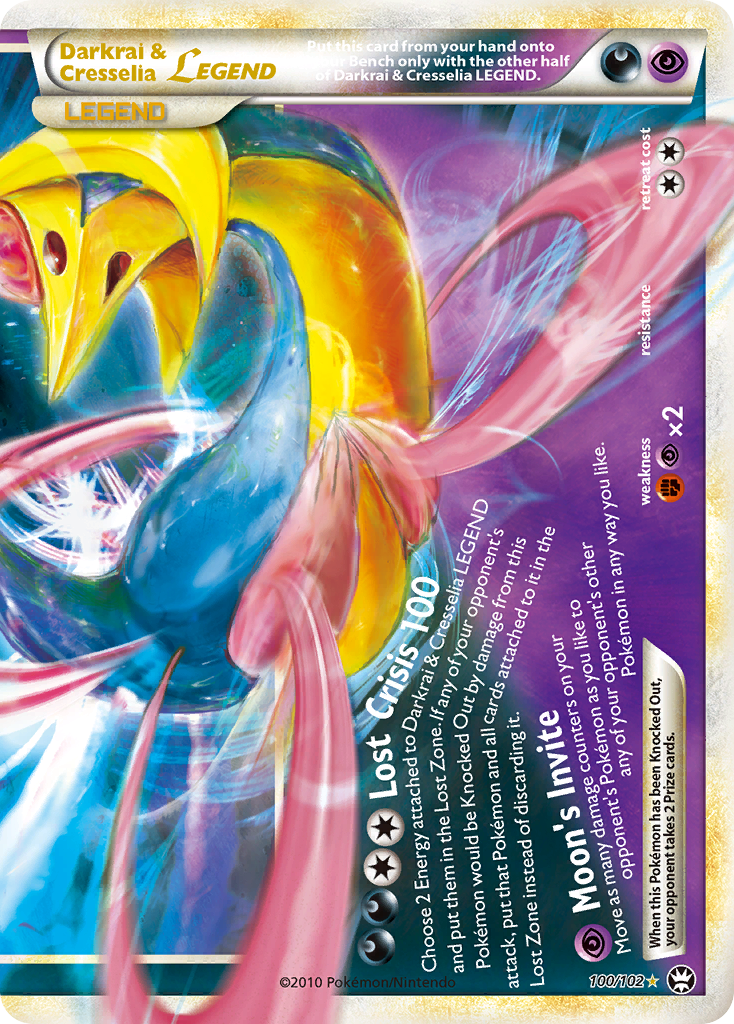 Darkrai & Cresselia LEGEND (100/102) [HeartGold & SoulSilver: Triumphant] | Good Games Adelaide SA