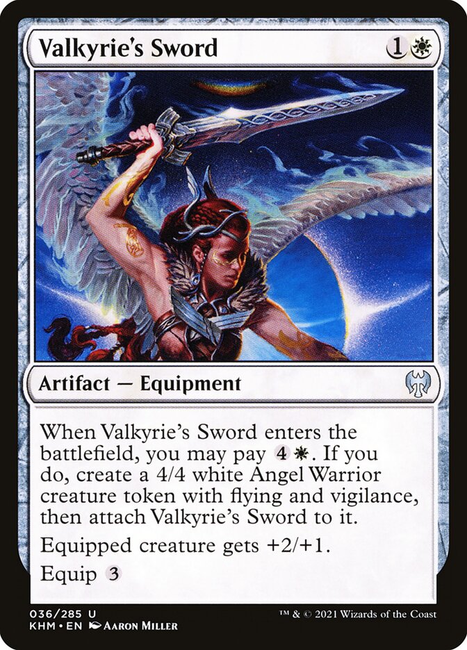 Valkyrie's Sword 36 (Kaldheim)  - Foil | Good Games Adelaide SA