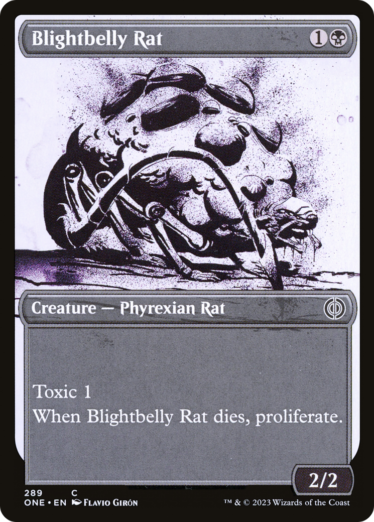 Blightbelly Rat (Showcase Ichor) [Phyrexia: All Will Be One] | Good Games Adelaide SA
