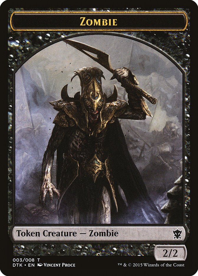 Zombie Token [Dragons of Tarkir Tokens] | Good Games Adelaide SA