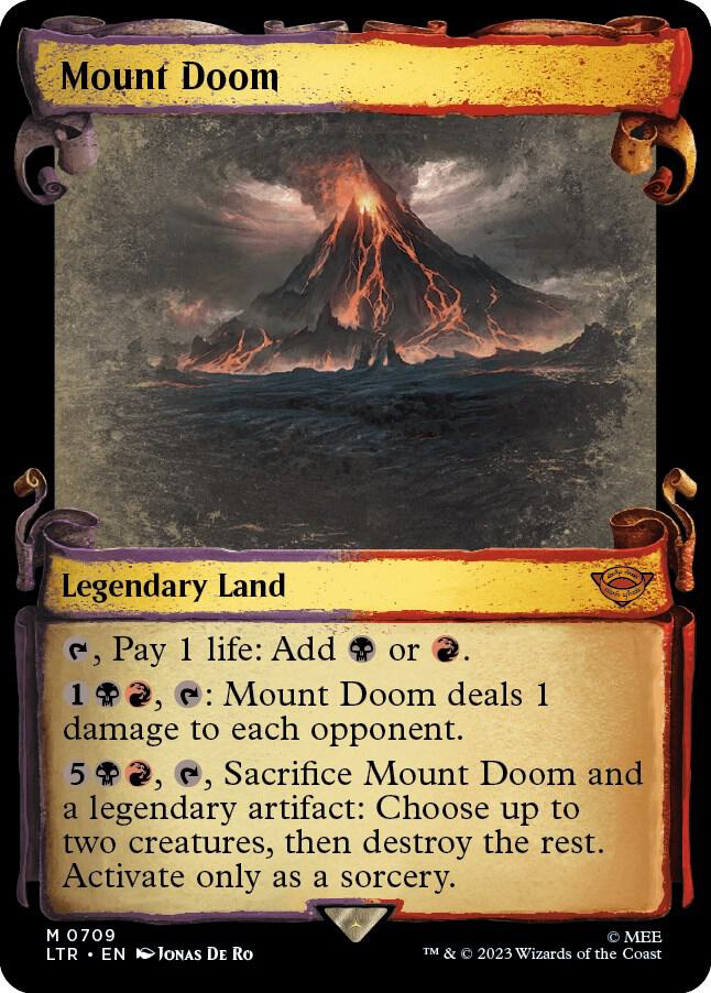 Mount Doom 709 (Universes Beyond: The Lord of the Rings: Tales of Middle-earth)  - Showcase Scroll | Good Games Adelaide SA