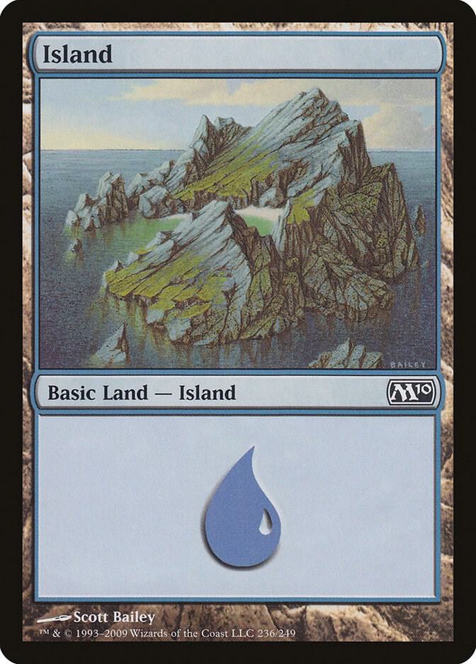 Island 236/249 (Magic 2010 (M10))  - Foil | Good Games Adelaide SA