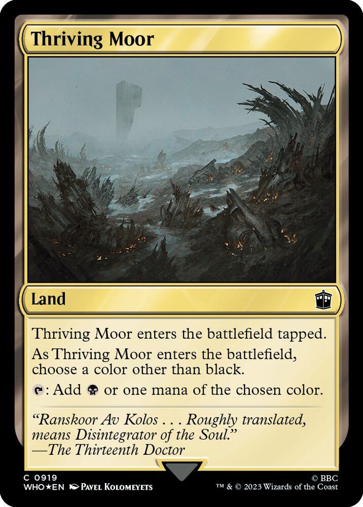 Thriving Moor 919 (Universes Beyond: Doctor Who)  - Foil | Good Games Adelaide SA