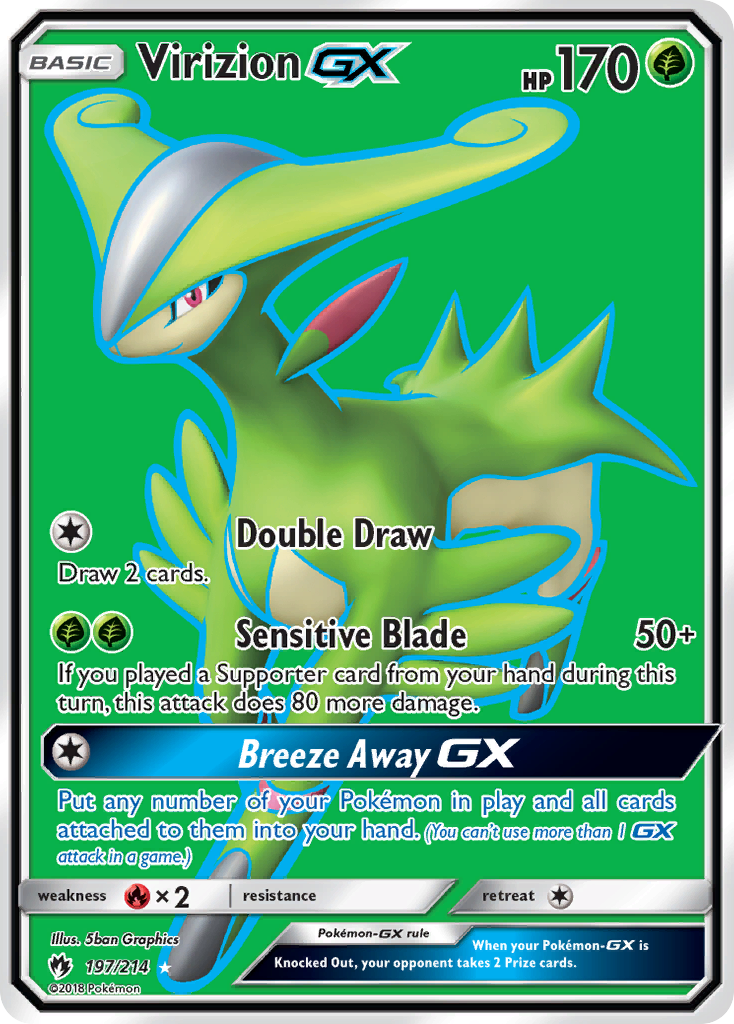 Virizion GX (197/214) [Sun & Moon: Lost Thunder] | Good Games Adelaide SA