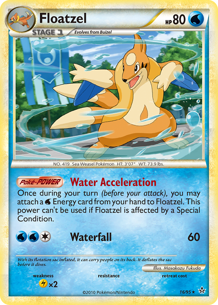 Floatzel (16/95) [HeartGold & SoulSilver: Unleashed] | Good Games Adelaide SA