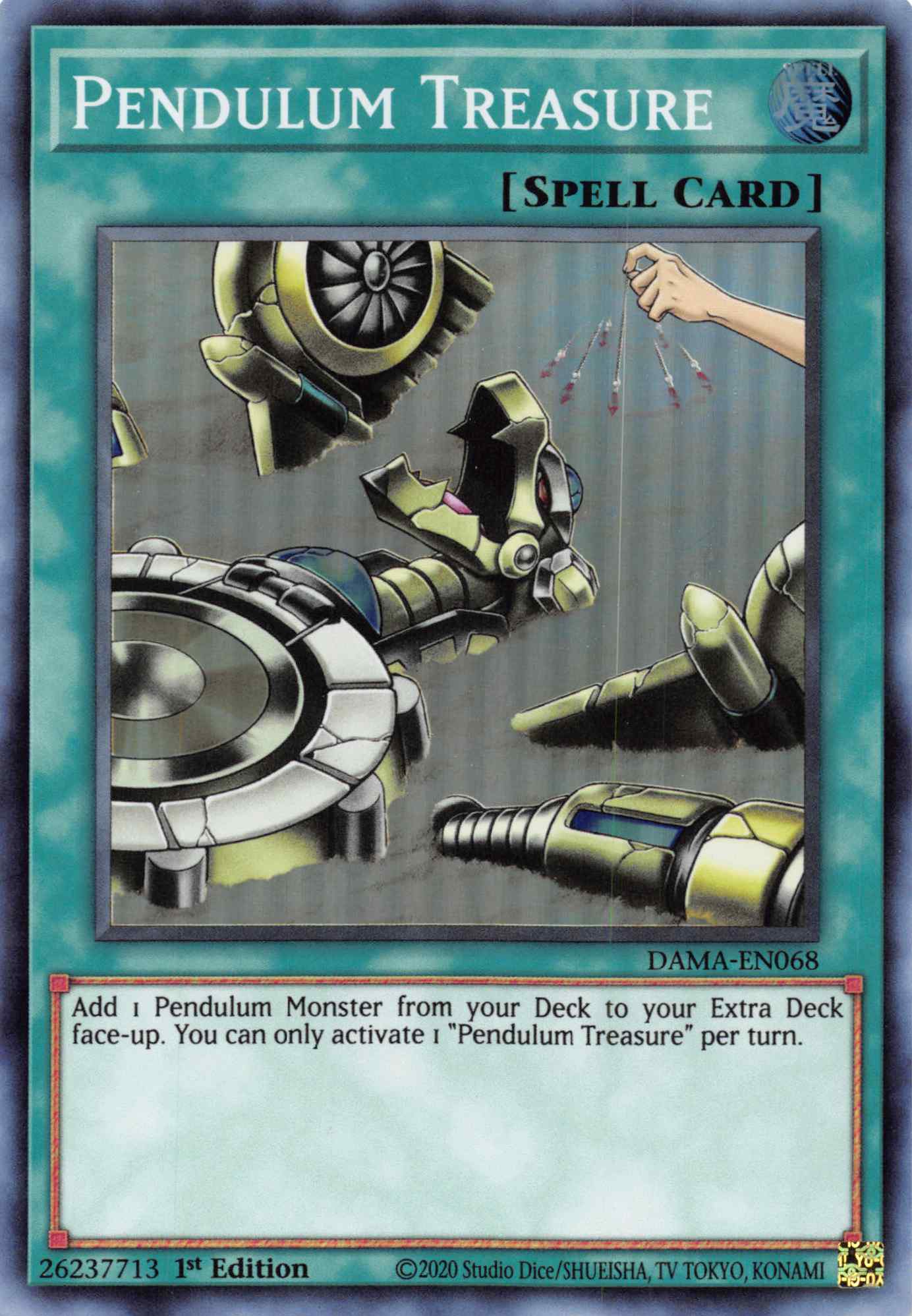 Pendulum Treasure [DAMA-EN068] Super Rare | Good Games Adelaide SA