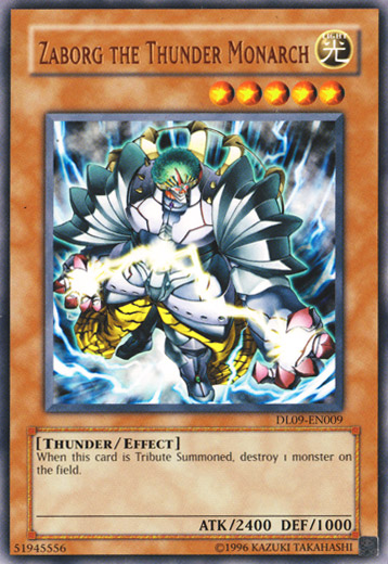 Zaborg the Thunder Monarch (Bronze) [DL09-EN009] Rare | Good Games Adelaide SA