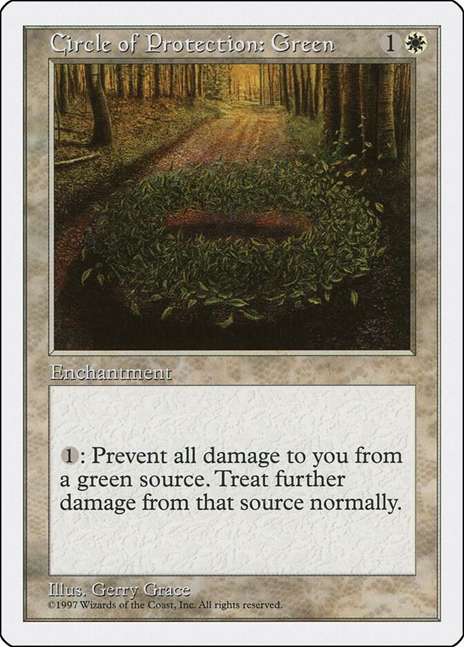 Circle of Protection: Green 19/455 (Fifth Edition)  | Good Games Adelaide SA