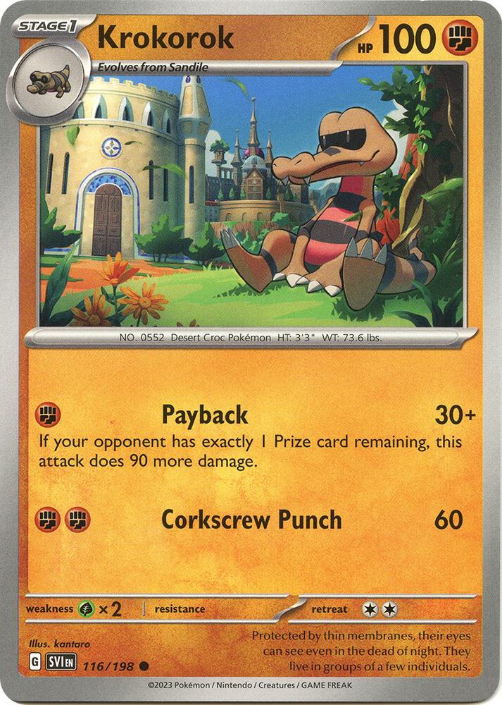Krokorok 116/198 (SV01: Scarlet & Violet Base Set)  | Good Games Adelaide SA