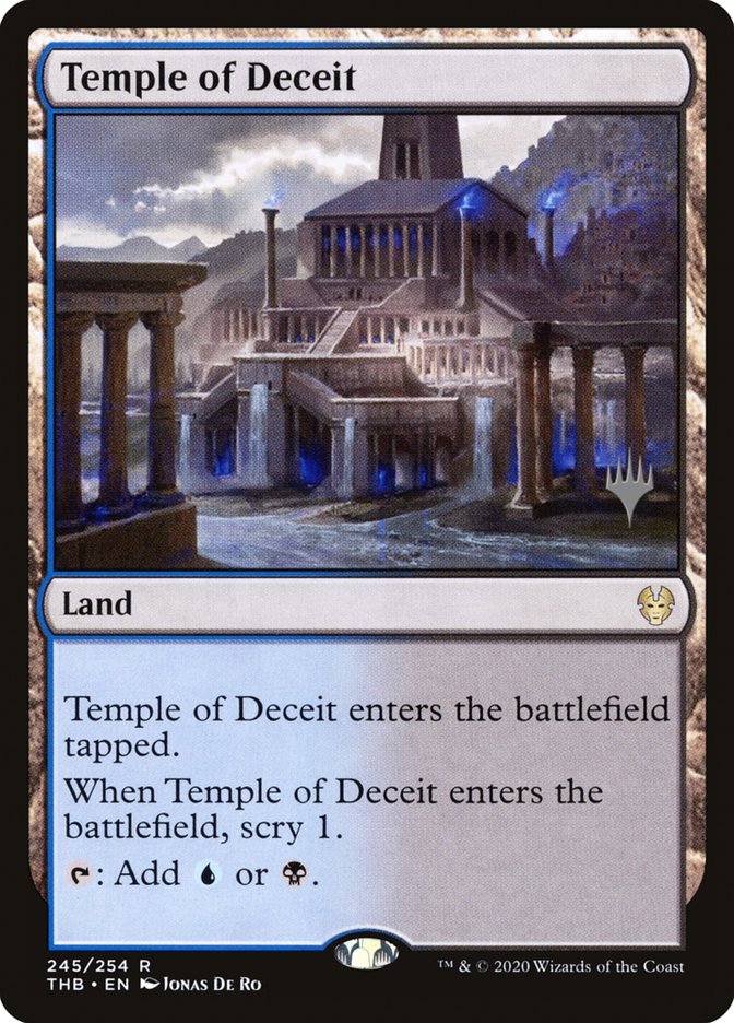 Temple of Deceit (Promo Pack) [Theros Beyond Death Promos] | Good Games Adelaide SA