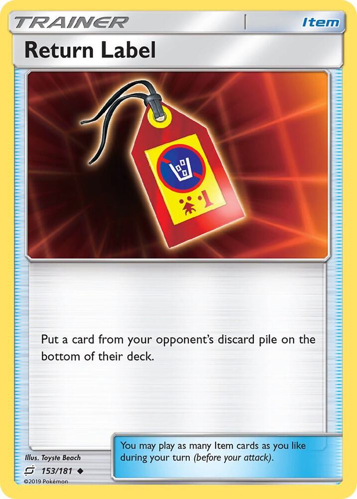 Return Label 153/181 (SM - Team Up)  | Good Games Adelaide SA
