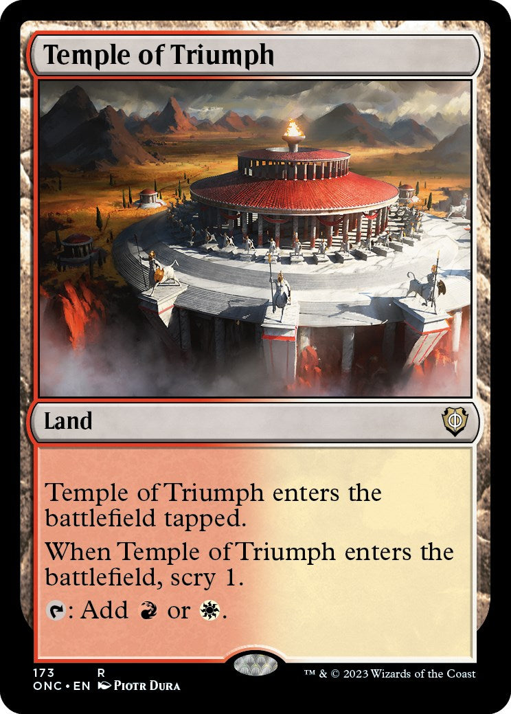 Temple of Triumph [Phyrexia: All Will Be One Commander] | Good Games Adelaide SA