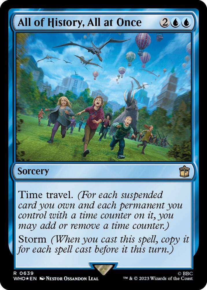 All of History, All at Once 639 (Universes Beyond: Doctor Who)  - Foil | Good Games Adelaide SA