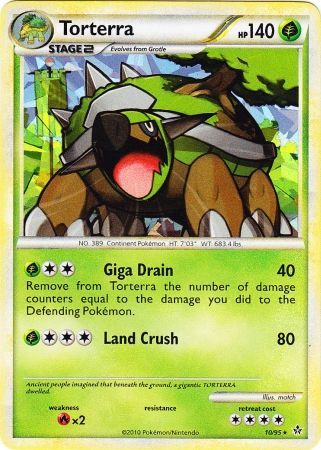 Torterra (10/95) (Cracked Ice Holo) [HeartGold & SoulSilver: Unleashed] | Good Games Adelaide SA