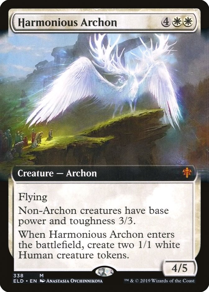 Harmonious Archon (Extended Art) [Throne of Eldraine] | Good Games Adelaide SA