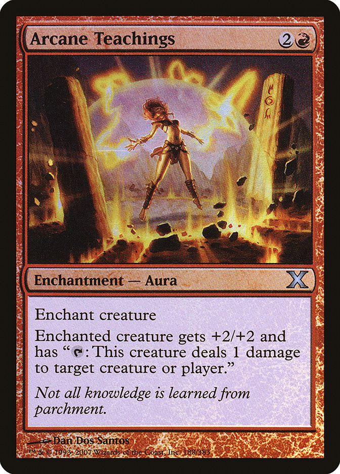 Arcane Teachings (Premium Foil) [Tenth Edition] | Good Games Adelaide SA