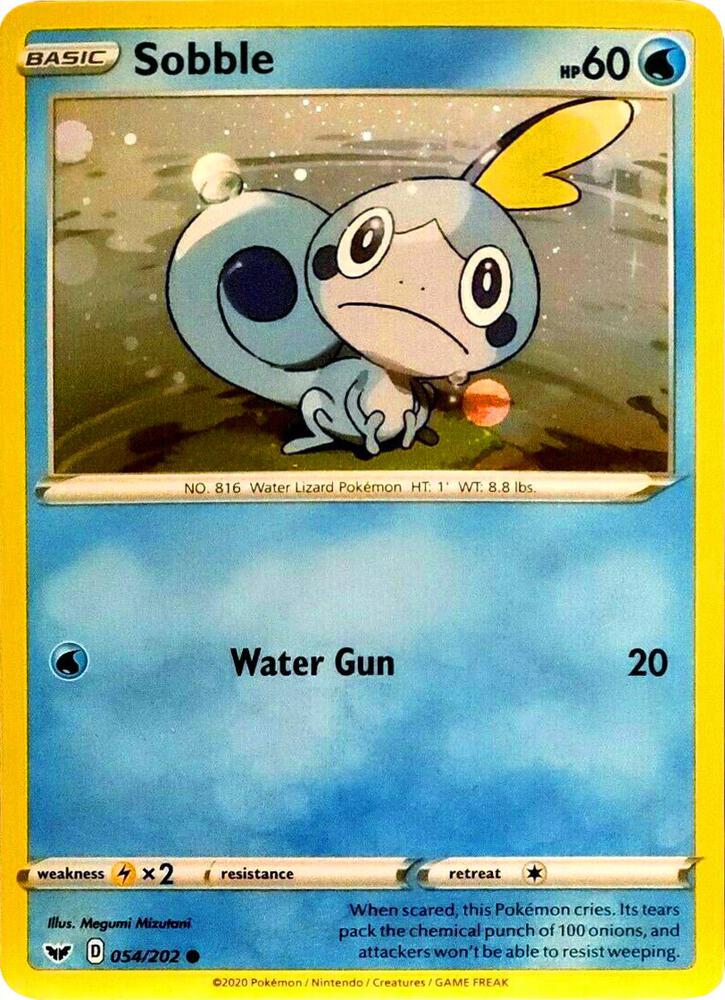 Sobble 54 202 Cosmos Holo 054/202 (Blister Exclusives)  - Holofoil | Good Games Adelaide SA