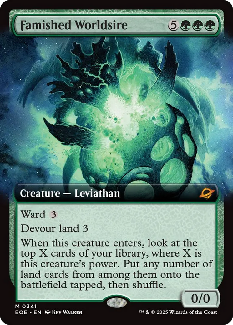 Famished Worldsire (Extended Art) [Edge of Eternities] | Good Games Adelaide SA