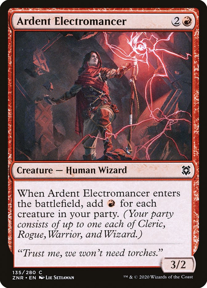 Ardent Electromancer 135 (Zendikar Rising)  - Foil | Good Games Adelaide SA