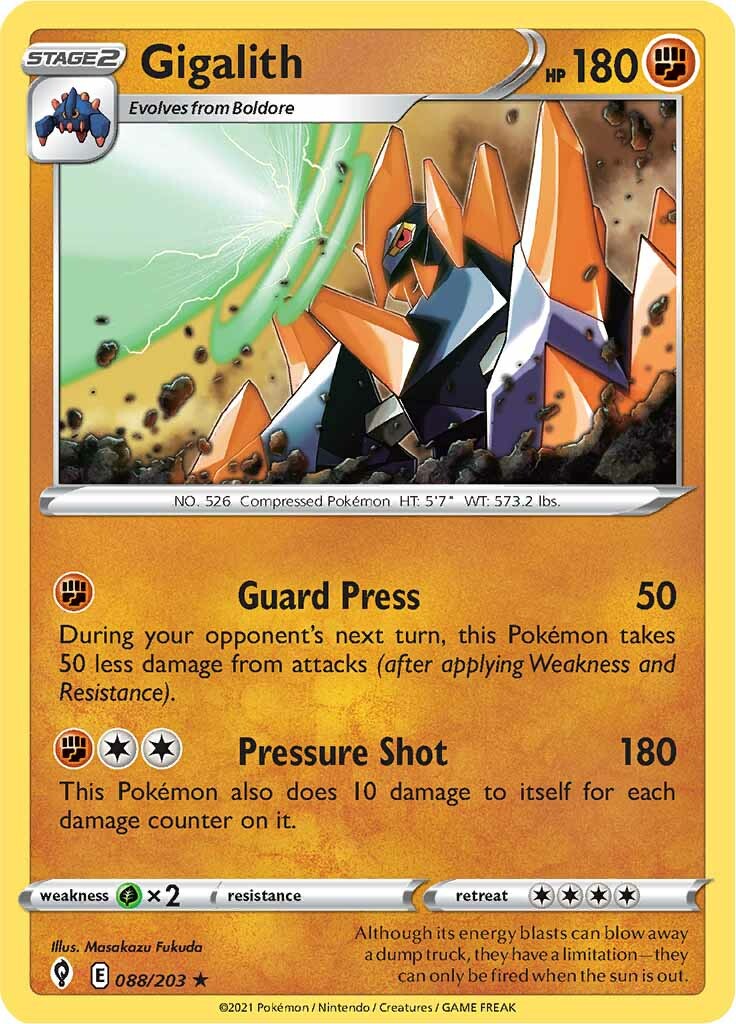 Gigalith (088/203) [Sword & Shield: Evolving Skies] | Good Games Adelaide SA