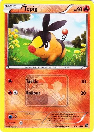Tepig (15/114) (League Promo) [Black & White: Base Set] | Good Games Adelaide SA
